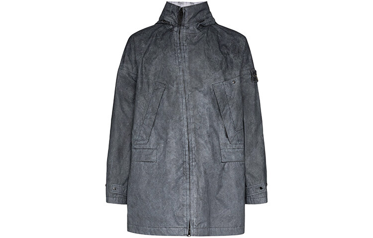 

Пальто-парка мужское темно-серый Stone Island