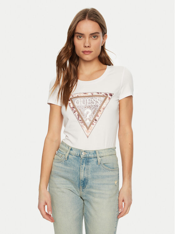

Футболка обычного кроя W5RI22 J1314 Guess, белый