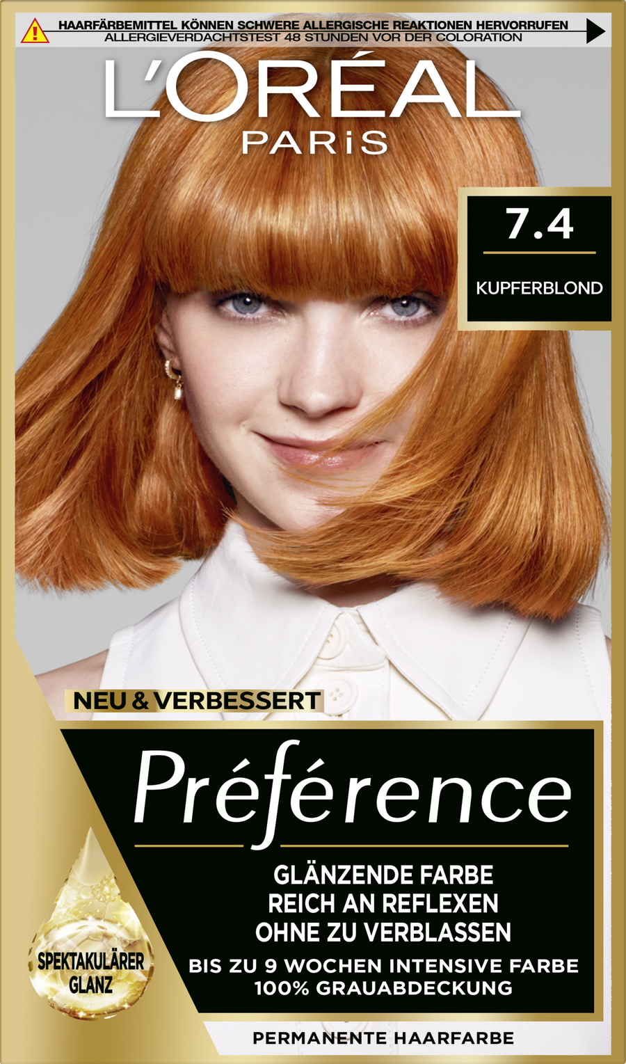 

Краска для волос L’Oréal Paris Préférence 7.4 Kupferblond
