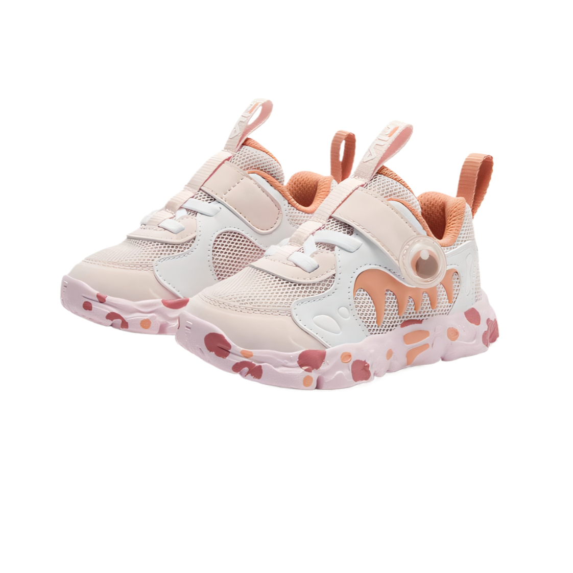 Кроссовки Fossil дышащие легкие с амортизацией низкие для малышей FILA KIDS, розовый — фото 4