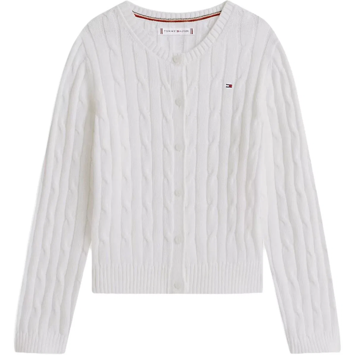 Свитер детский с круглым вырезом Tommy Hilfiger экрю