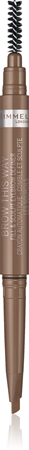 

Карандаш для бровей с кисточкой 2 в 1 Rimmel Brow This Way, 001 Blonde 0,25 g