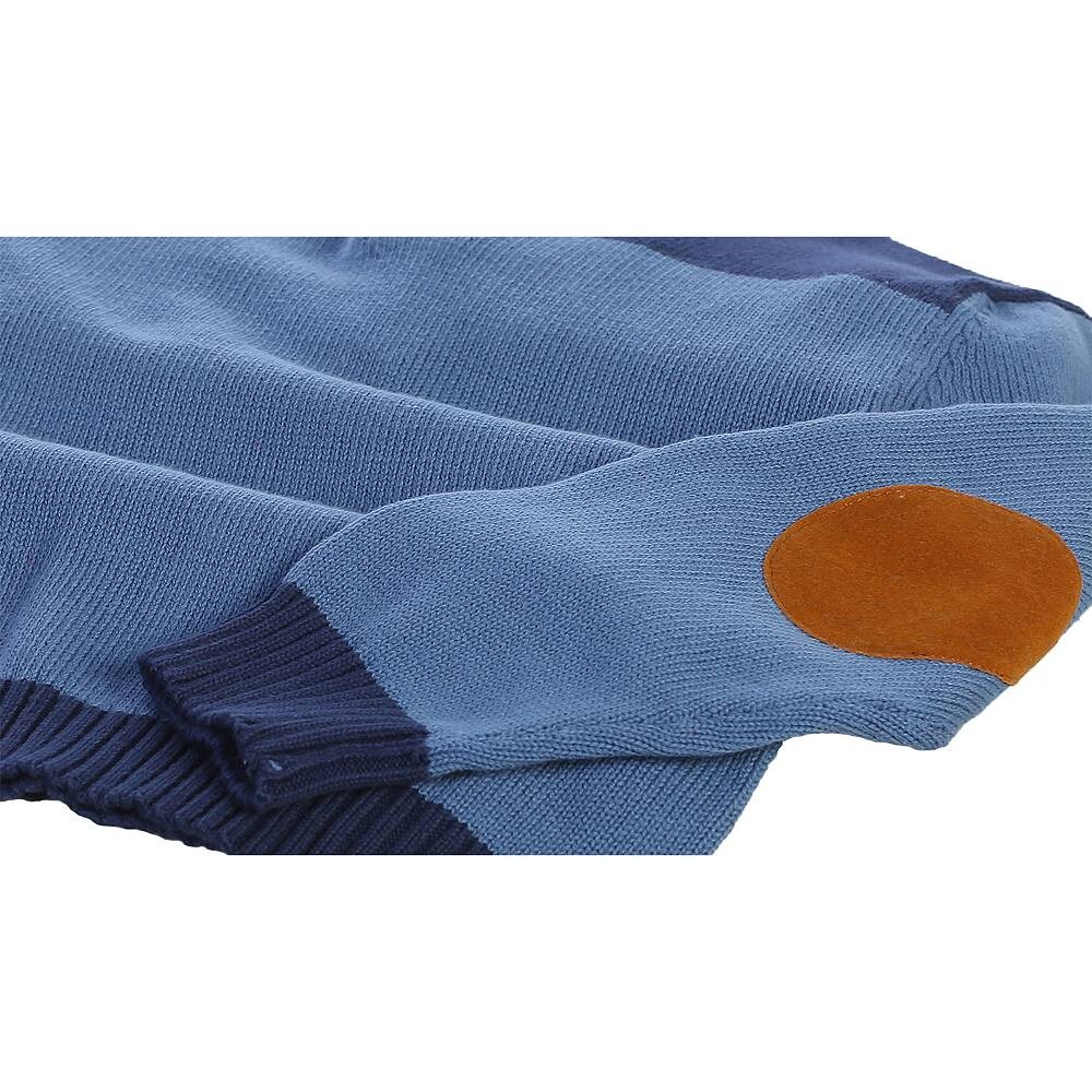 Вязаный пуловер с воротником на пуговицах Gioberti Boy's из 100% хлопка, цвет Royal Blue — фото 3