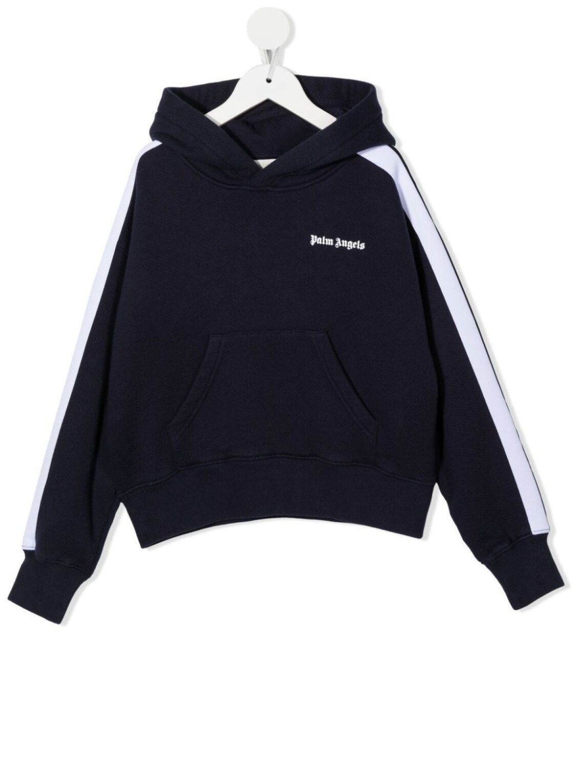 

Palm Angels Kids худи с логотипом и контрастной полоской, синий