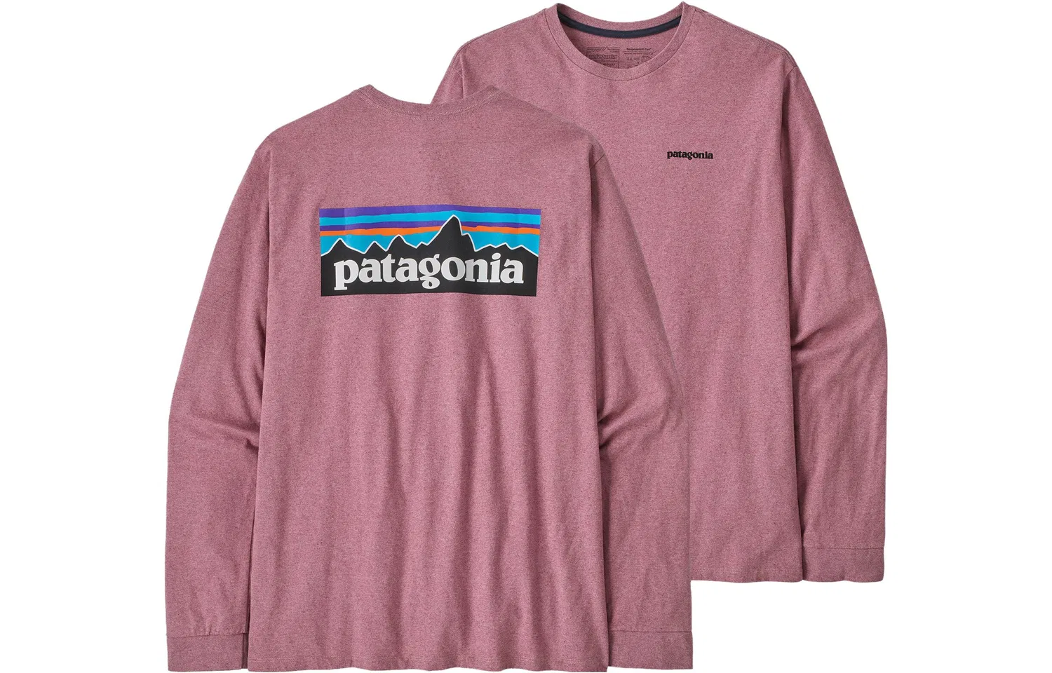 Футболка с длинным рукавом Patagonia P-6 Logo Evening Purple
