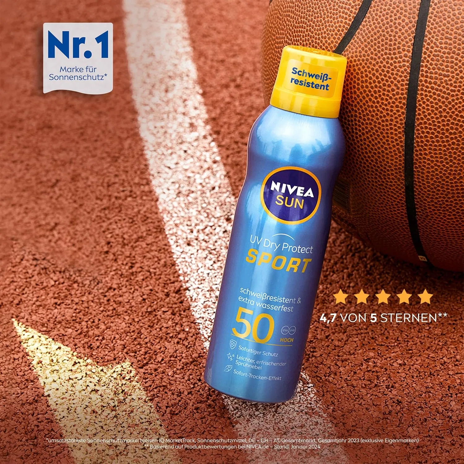 Солнцезащитный спрей Nivea Sun UV Dry Protect Refreshing SPF 50 Nivea — фото 3