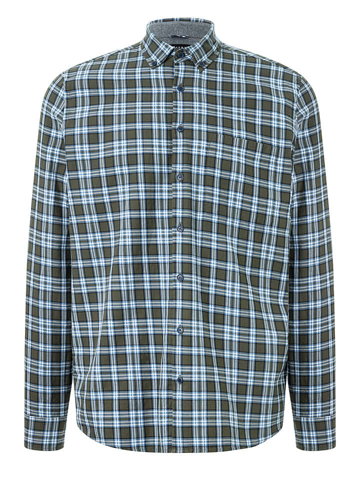 

Maerz Muenchen Рубашка цвета хаки/светло-голубого