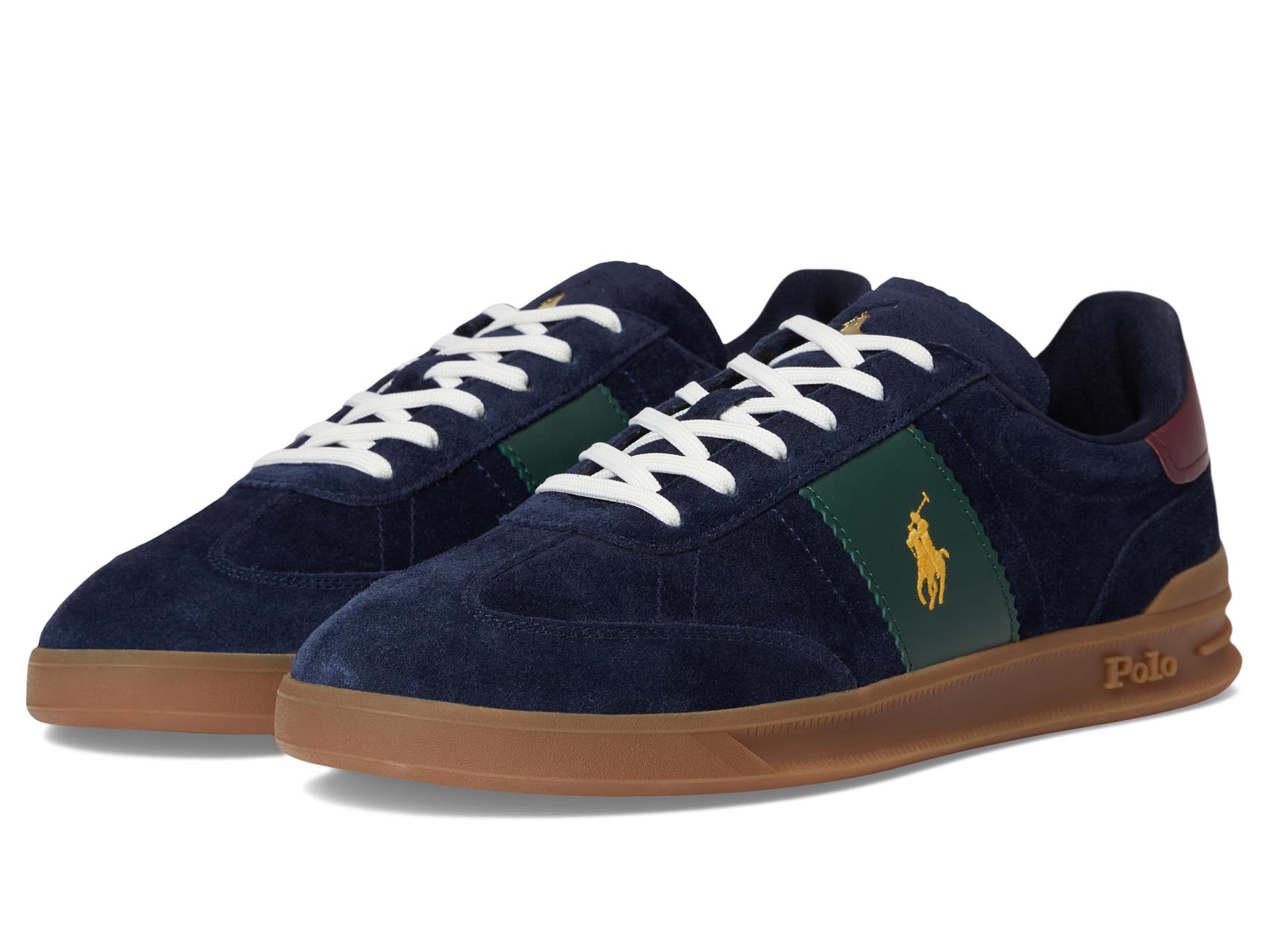 

Кроссовки Polo Ralph Lauren Heritage Aera Suede Sneakers, цвет Navy/Wine/Forest 1