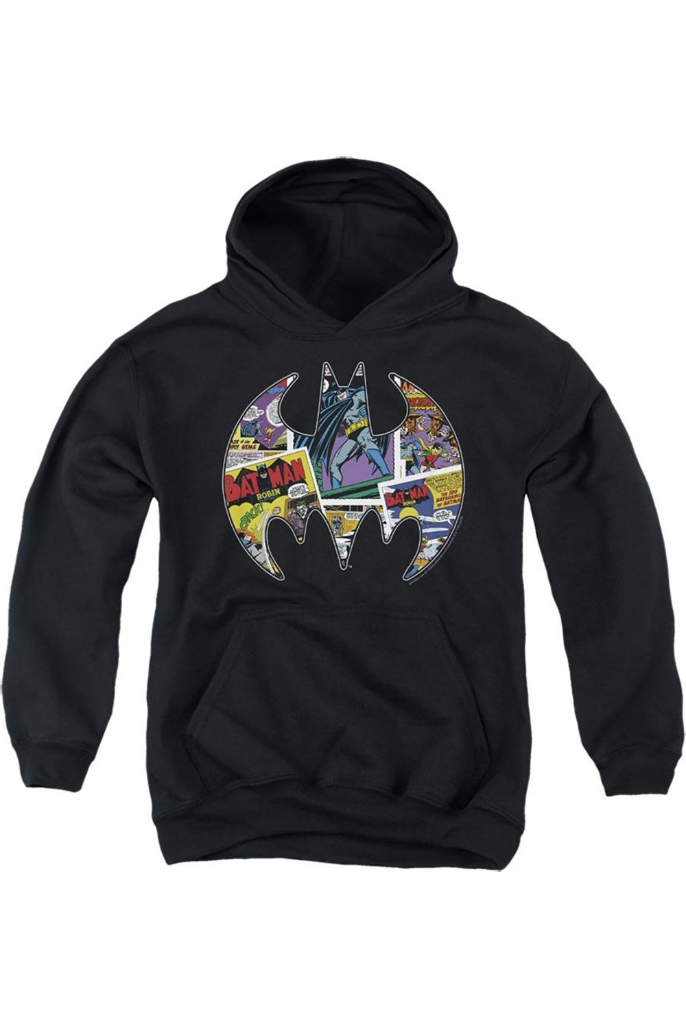 

Толстовка с капюшоном Batman Comic Bat Youth Pullover Gildan, черный