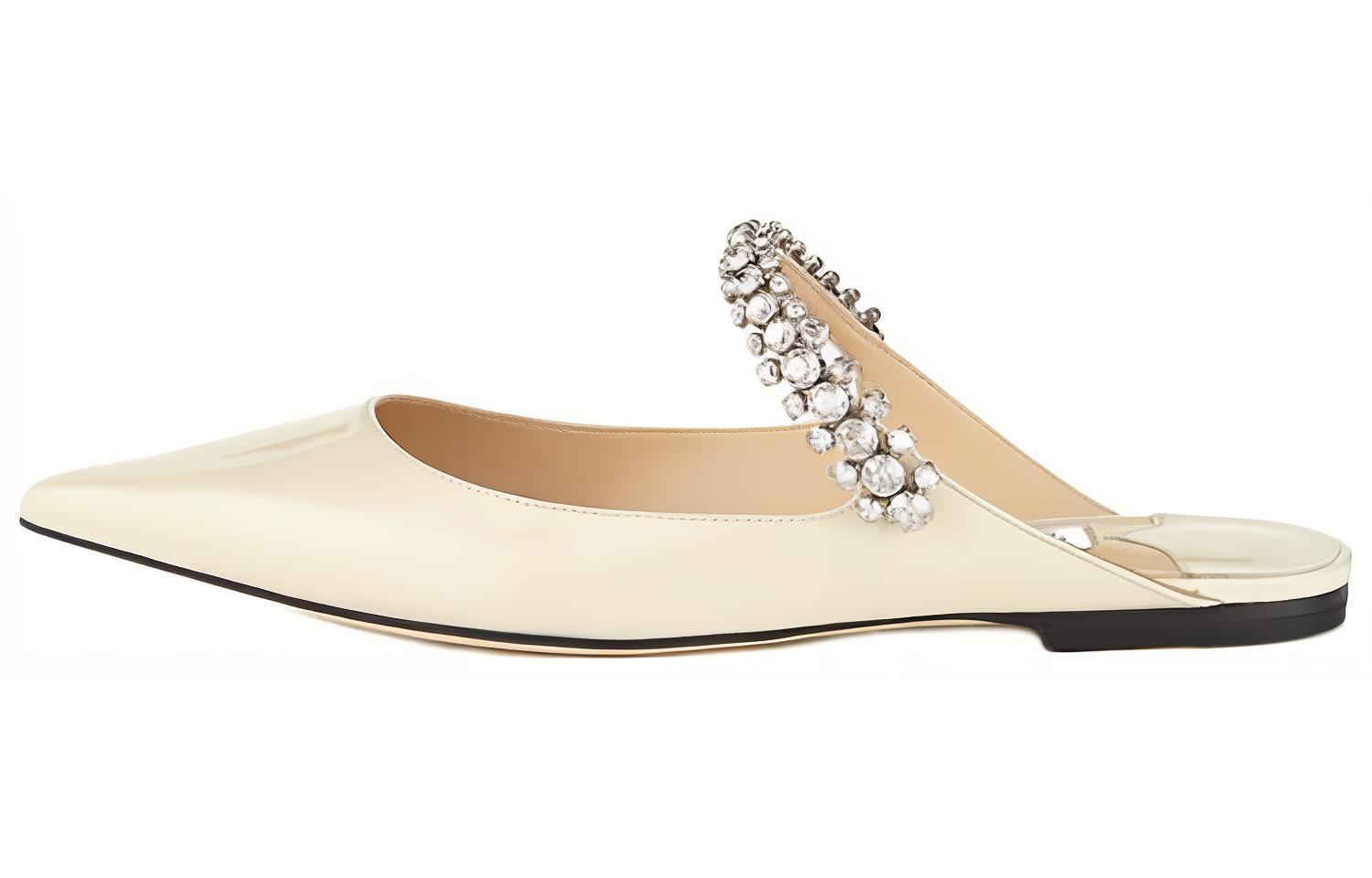 Jimmy Choo Женские повседневные туфли BING FLAT, белые