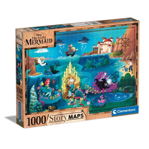 

Пазлы Disney Maps Little Mermaid – 1000 Pieces