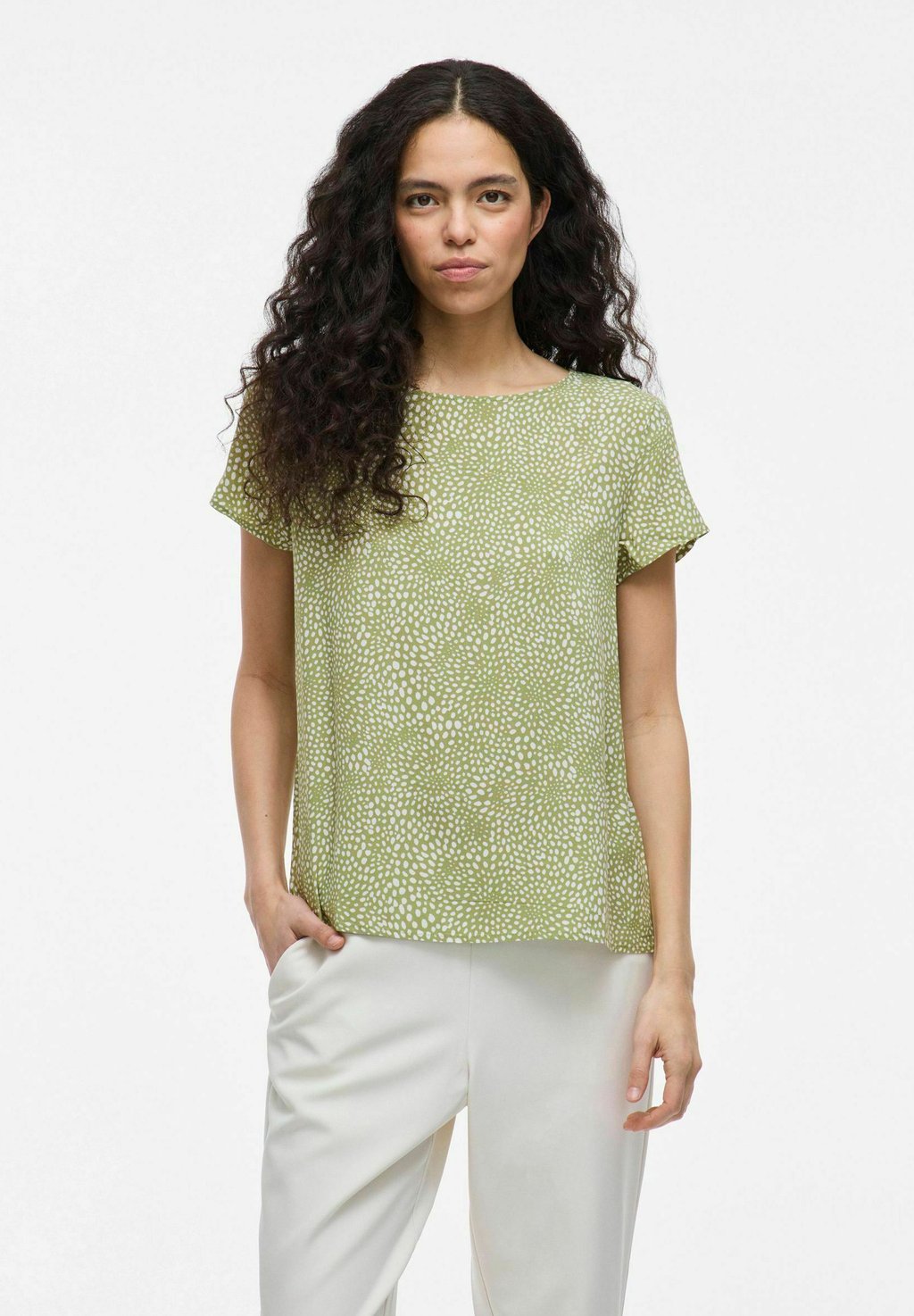 

Блуза SHORT SLEEVED ROUND NECK VILA, светло-зеленый