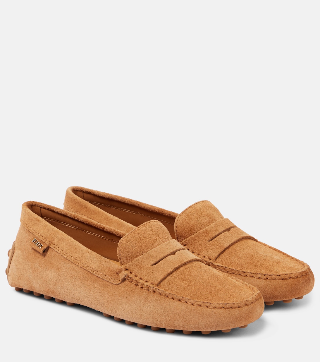 Гоммино замшевые мокасины для вождения Tod's, Cuoio