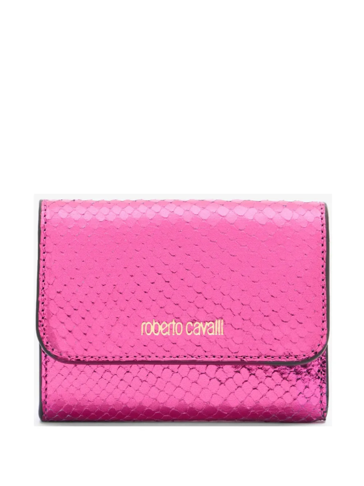 

Кожаный кошелек Roberto Cavalli, розовый