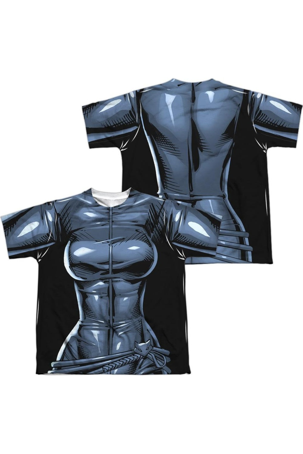 

Футболка с коротким рукавом для детей с принтом Batman и Catwoman (спереди и сзади) Gildan, белый