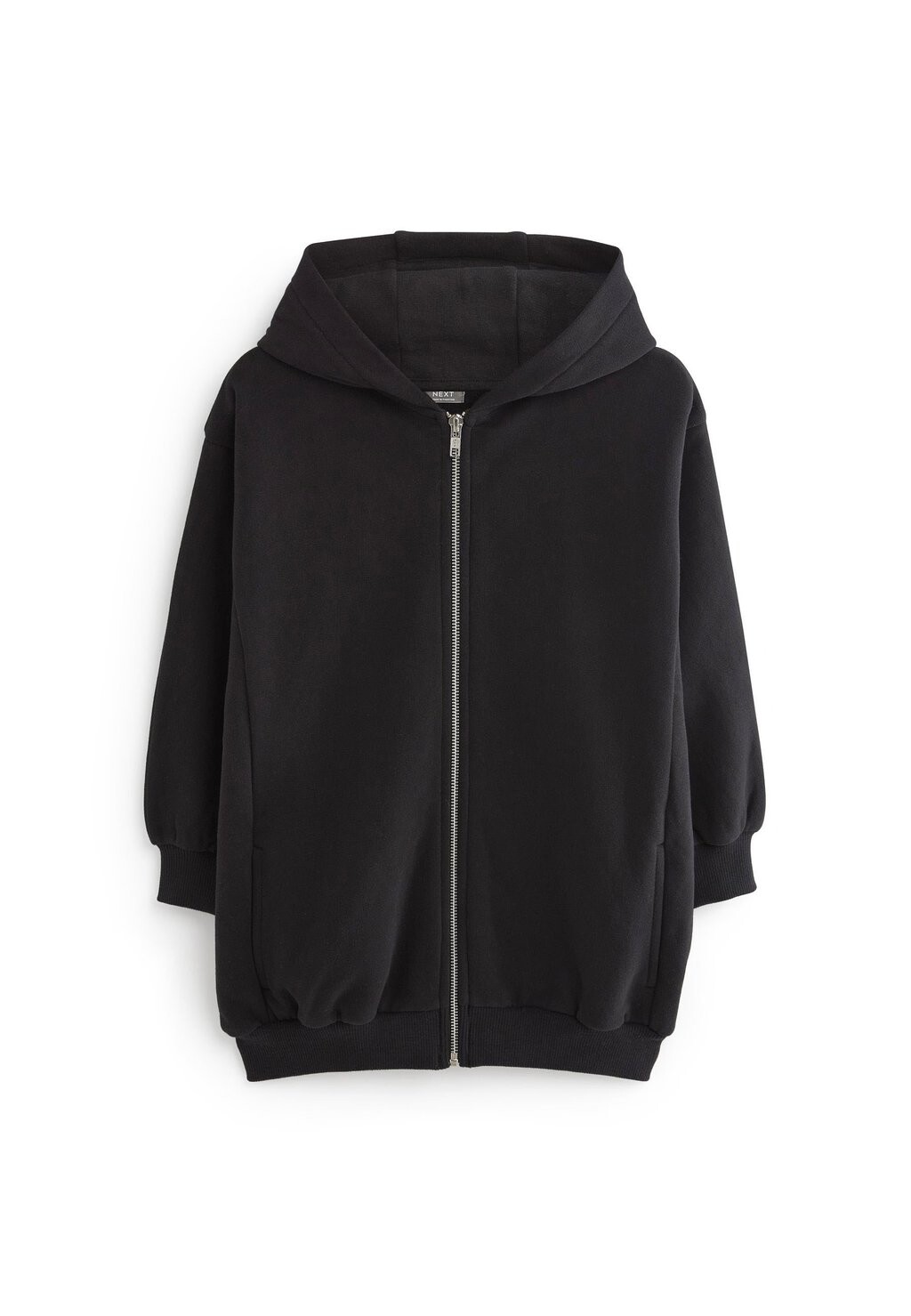 

Толстовка на молнии Through Hoodie Long Line Next, черный