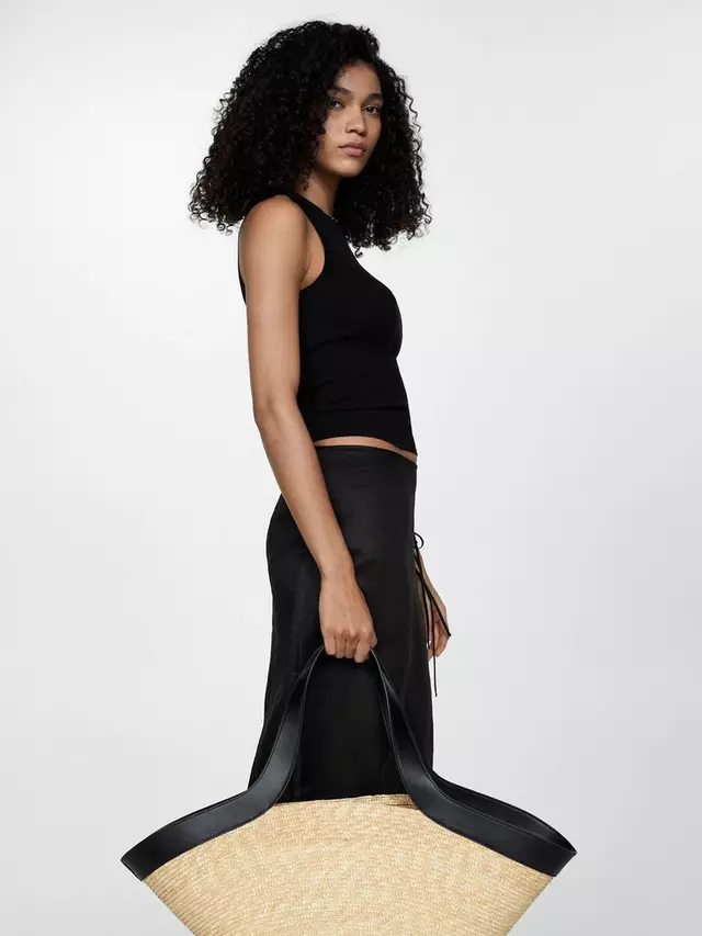 

Топ Mango Karl Sleeveless Vest, черный
