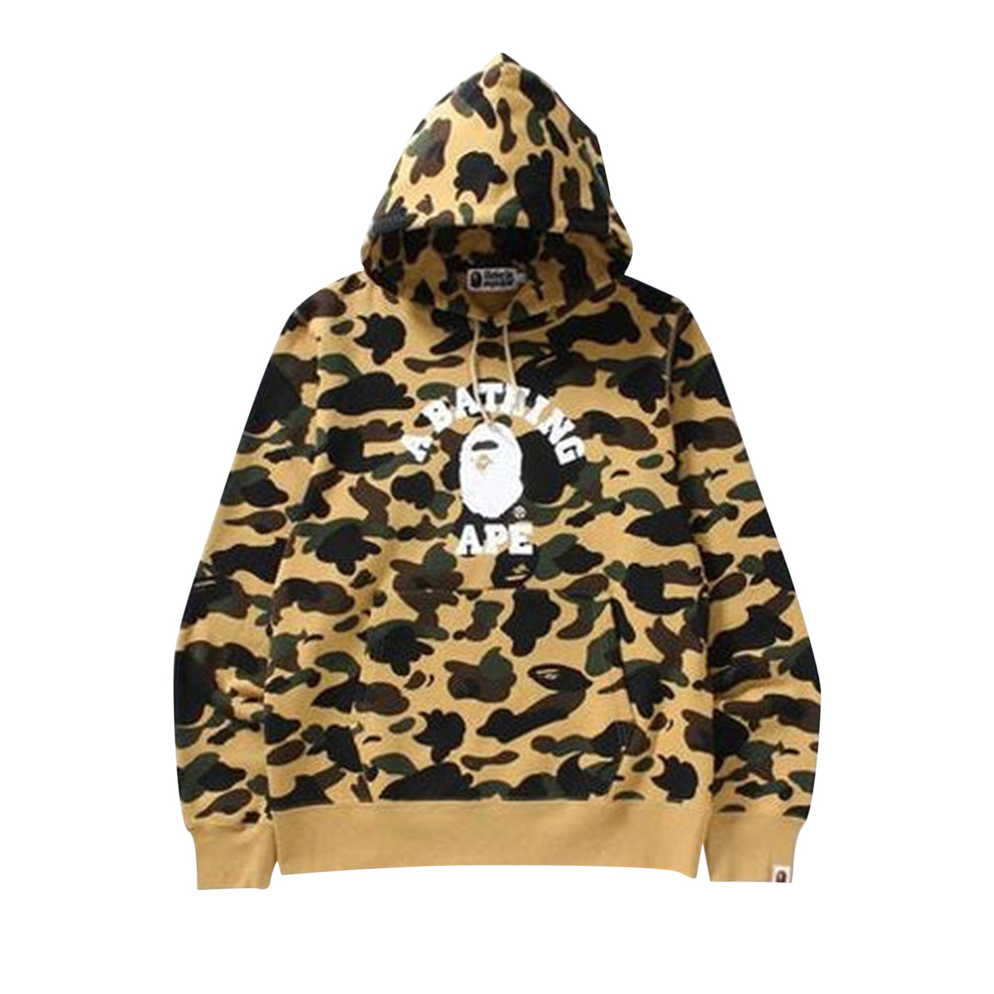 

BAPE 1st Camo Shark Толстовка свободного покроя с капюшоном, цвет Желтый