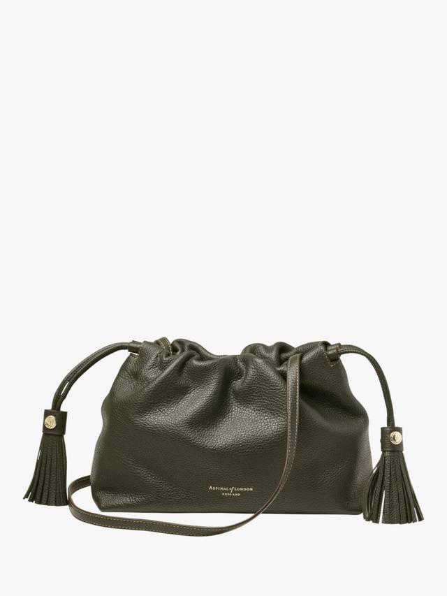 

Hudson большая кожаная сумка-кошелек Aspinal of London, Green