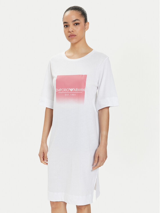 

Повседневное платье relaxed fit 164687 4R255 00010 Emporio Armani Underwear, белый