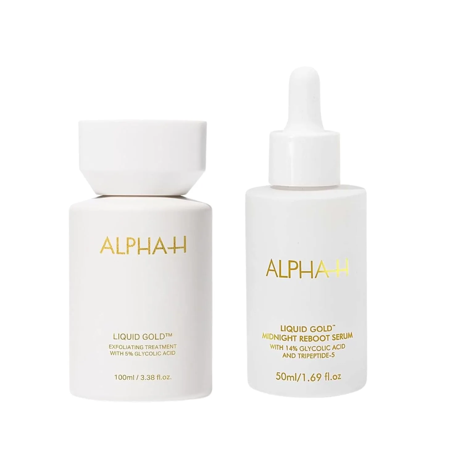 Набор Alpha-H Liquid Gold и Midnight Reboot Serum., Gold