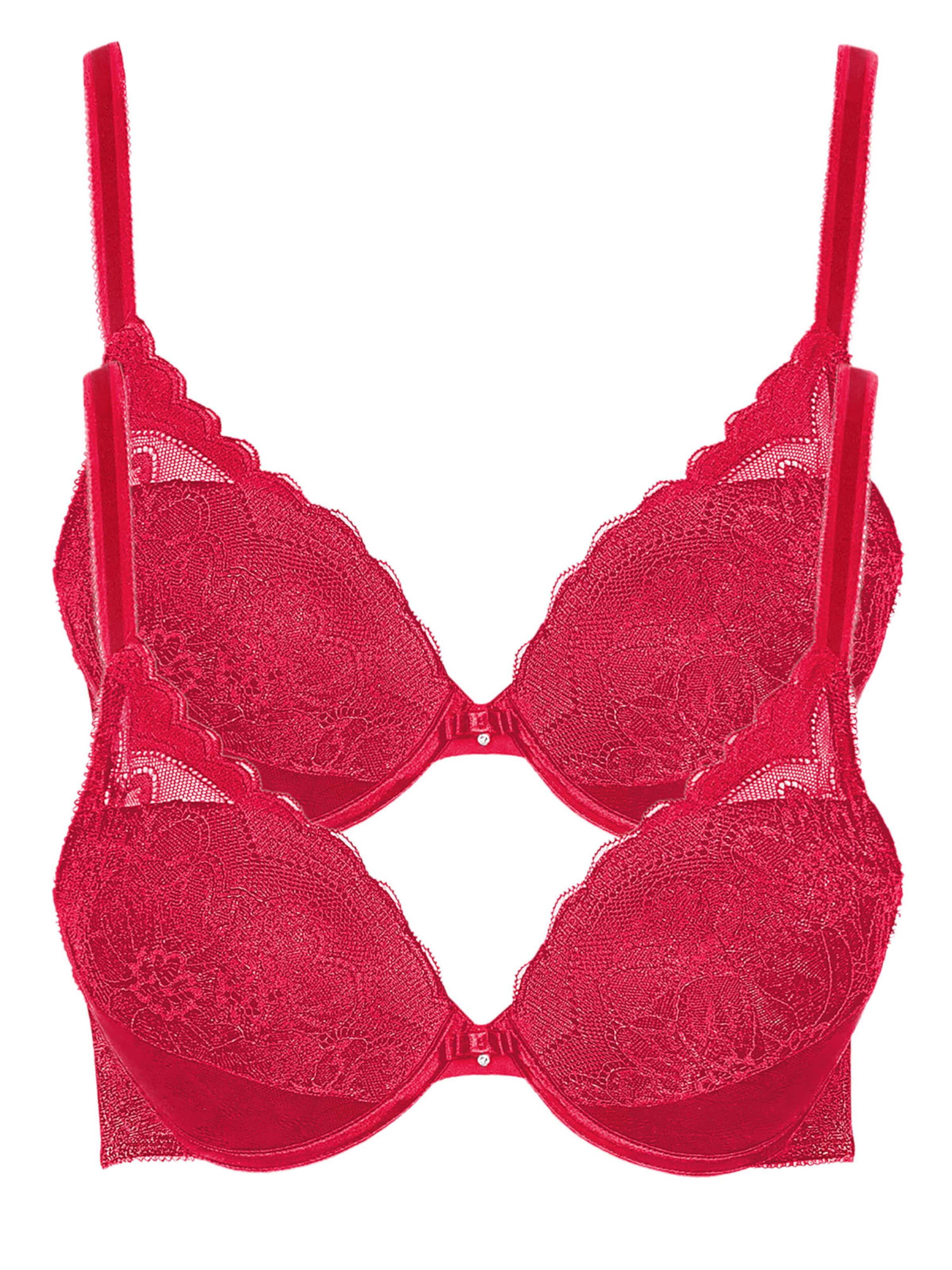 

Lisca Push-up бра 'Evelyn' в красном цвете