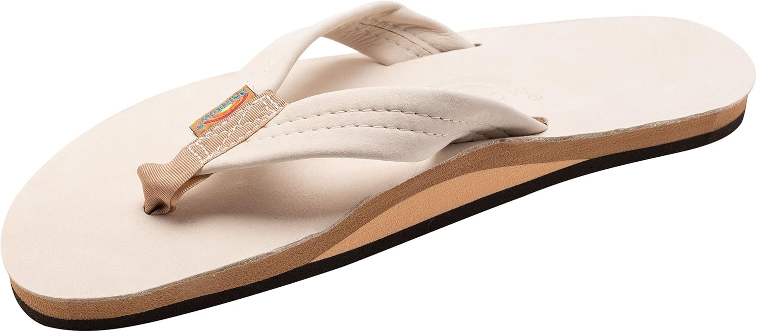 

Мужские сандалии Rainbow Single Layer Premier из кожи Rainbow Sandals, Sand