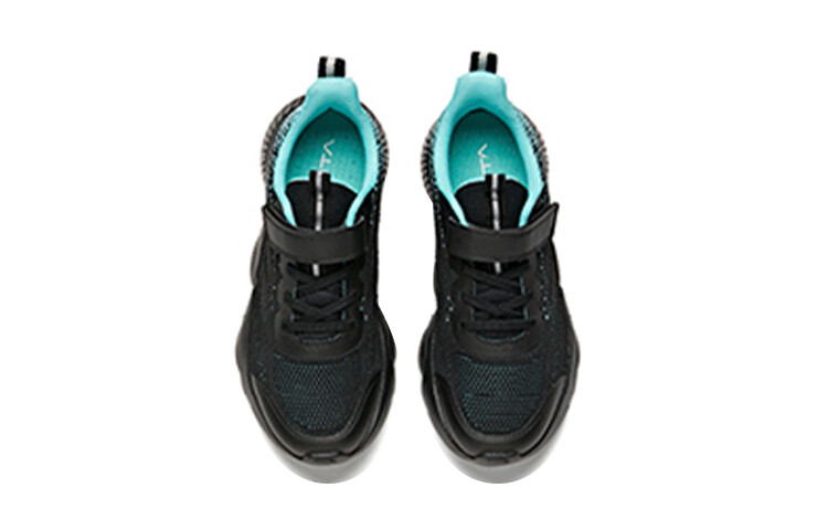 Детские кроссовки GS Low-top черные/флуоресцентные Aqua Green Anta Kids — фото 4