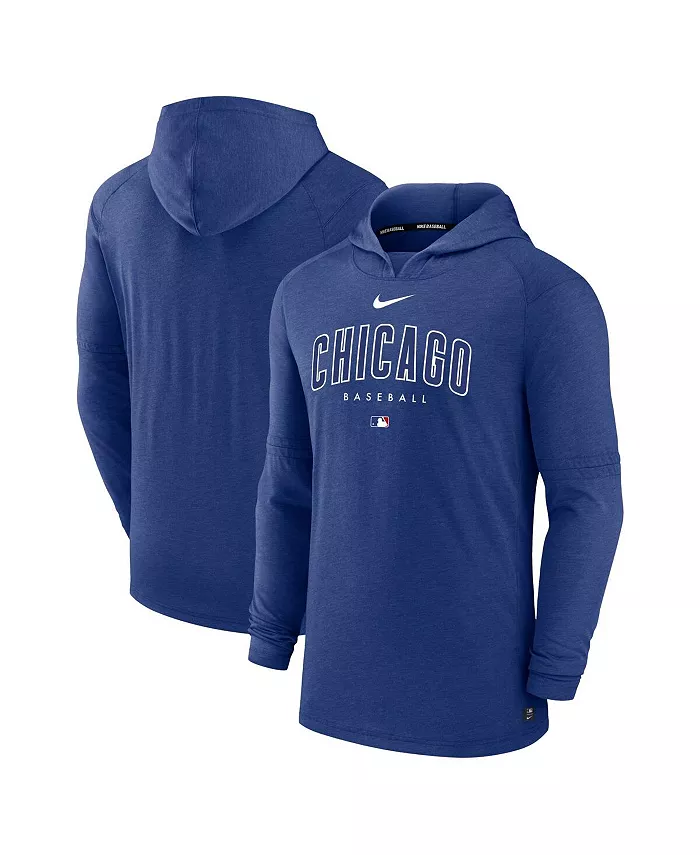 

Мужская худи из трикотажа Heather Royal Chicago Cubs Authentic Collection Early Work с эффектом три-бленда для оптимальной производительности Nike