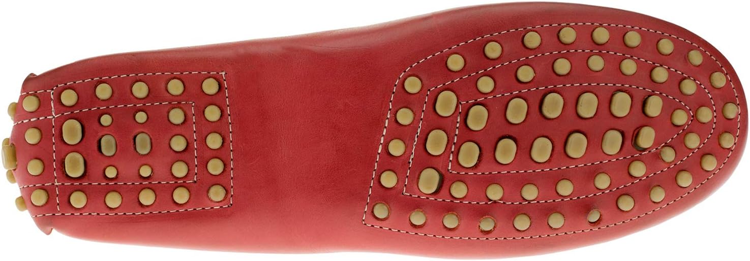Мужские кожаные мокасины DTI BB Signature Drenot Slip-On для вождения Dti Darya Trading, Rio Red — фото 4