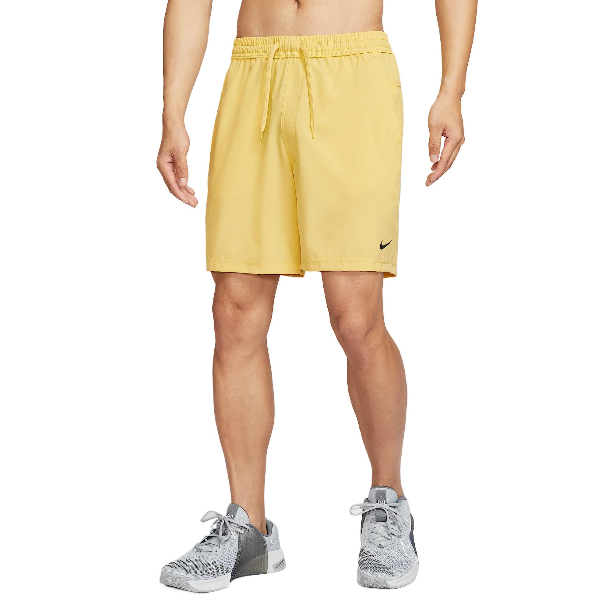 Nike Мужские спортивные шорты dri fit form saturn gold 700 — фото 4