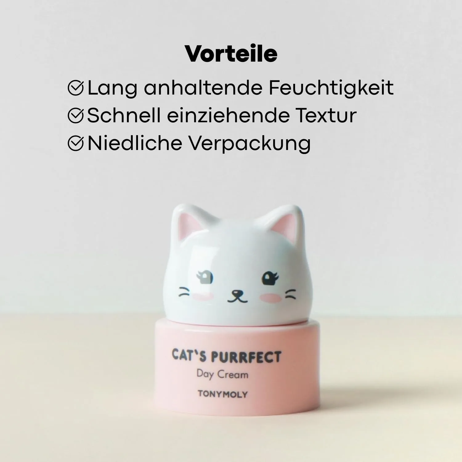 Крем для лица TONYMOLY — Дневной Cat's Purrfect, легкий, увлажняющий, успокаивающий , смягчает и увлажняет кожу, 50 г — фото 3