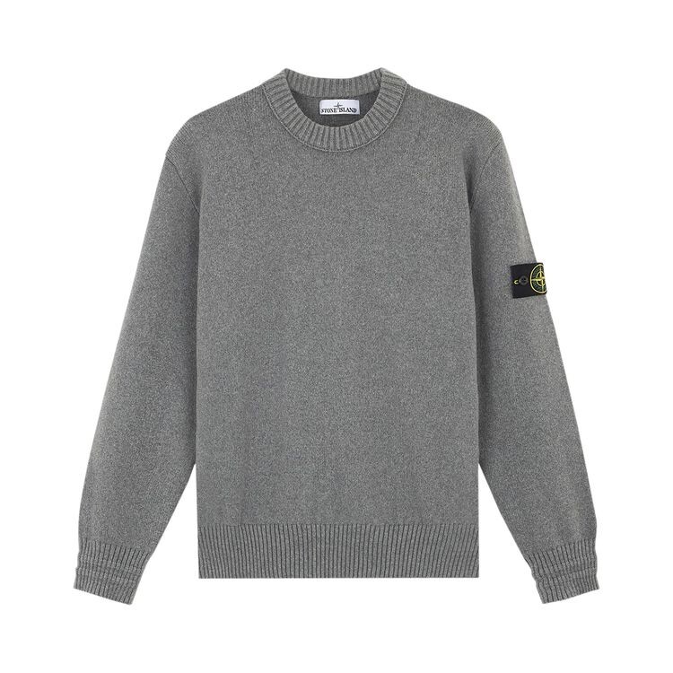 

Толстовка Stone Island Loose Fit Crewneck Melange Grey, серый