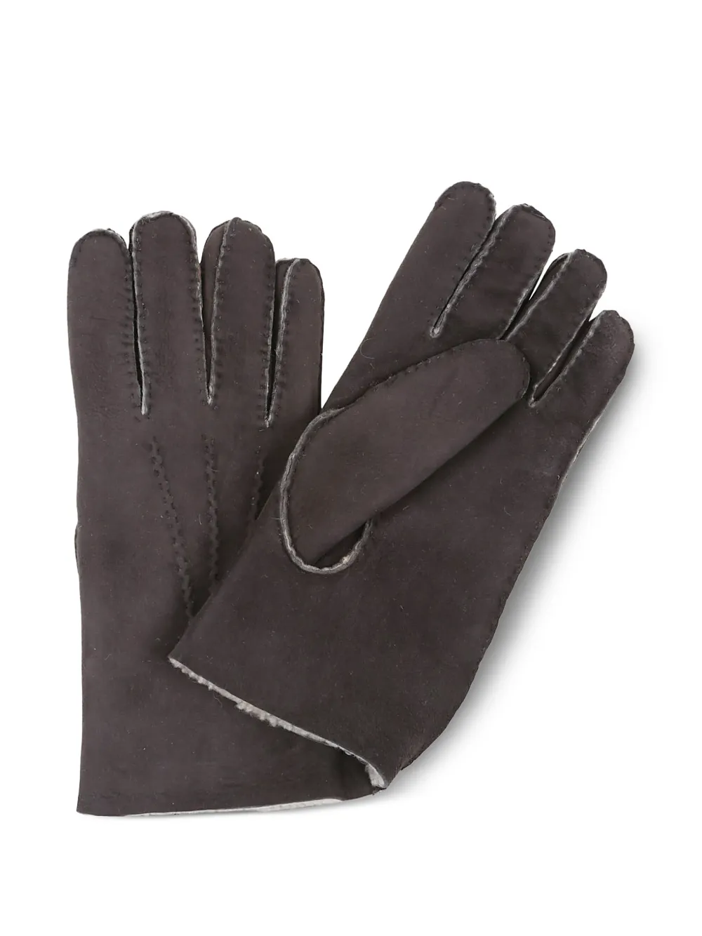

Замшевые перчатки Eleventy, коричневый