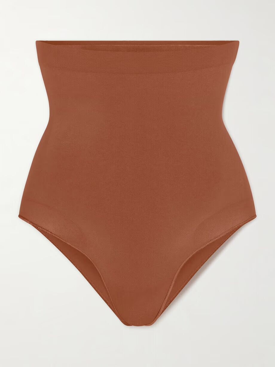 

Бесшовные трусы с высокой талией Sculpt Skims, бронзовый
