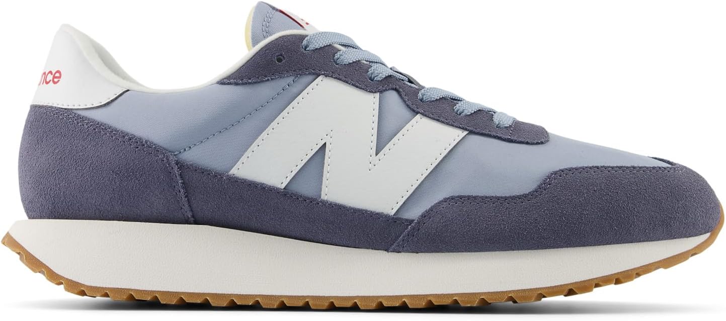 Мужские кроссовки для бега по шоссе New Balance 237 V1 Classic, Light Arctic Grey/Dark Arctic Grey/White — фото 2