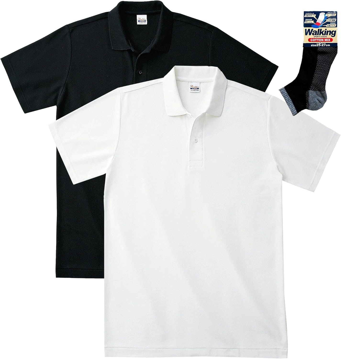 

Мужская поло-рубашка Printstar 00193-CP с коротким рукавом, плотность ткани пике 4,9 унции, повседневная, бело-черный