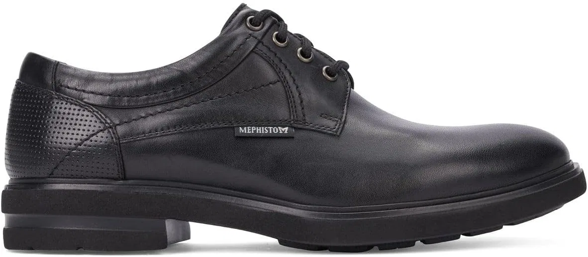 Mephisto Olivio - Мужские ботинки на шнуровке, Black