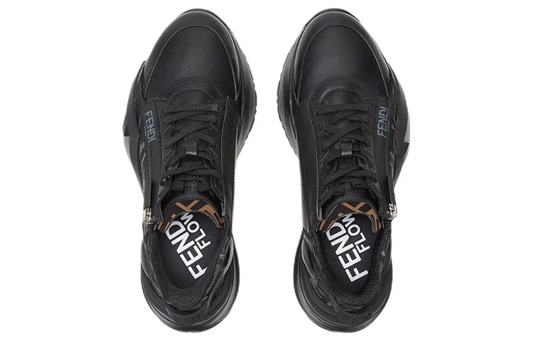 Кроссовки Fendi FW25 Flow Trainers 'Black' 7E1392AJZHF1DV5, черный — фото 3