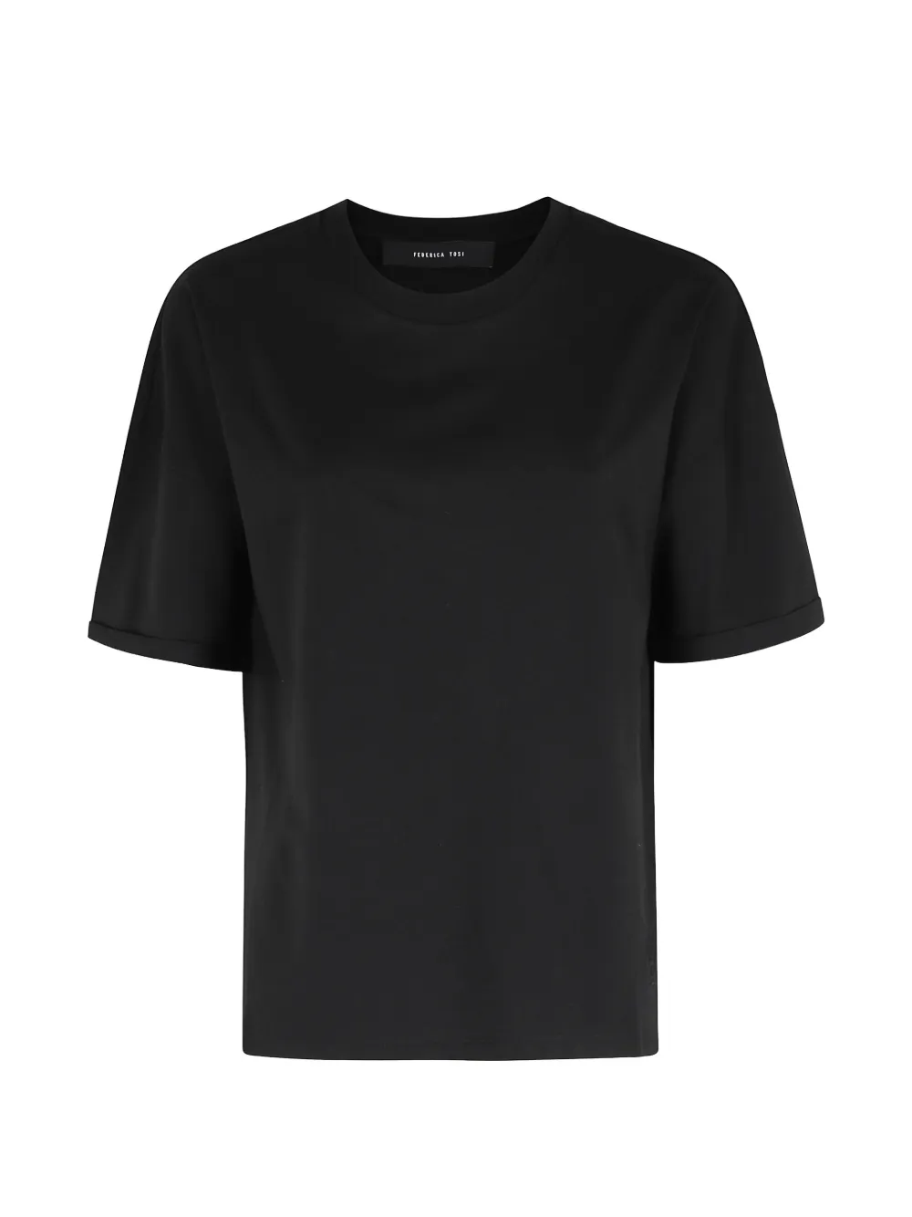 

Футболка оверсайз с короткими рукавами Federica Tosi, черный