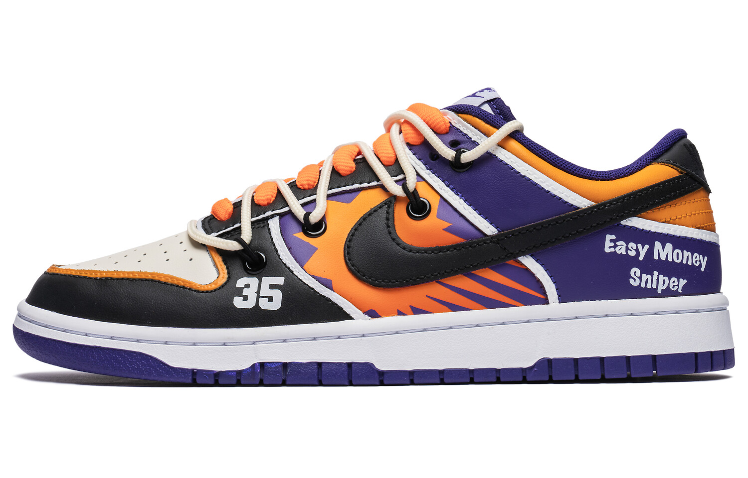 

Кроссовки Nike Dunk Skateboard Shoes Men Low-Top Purple Orange