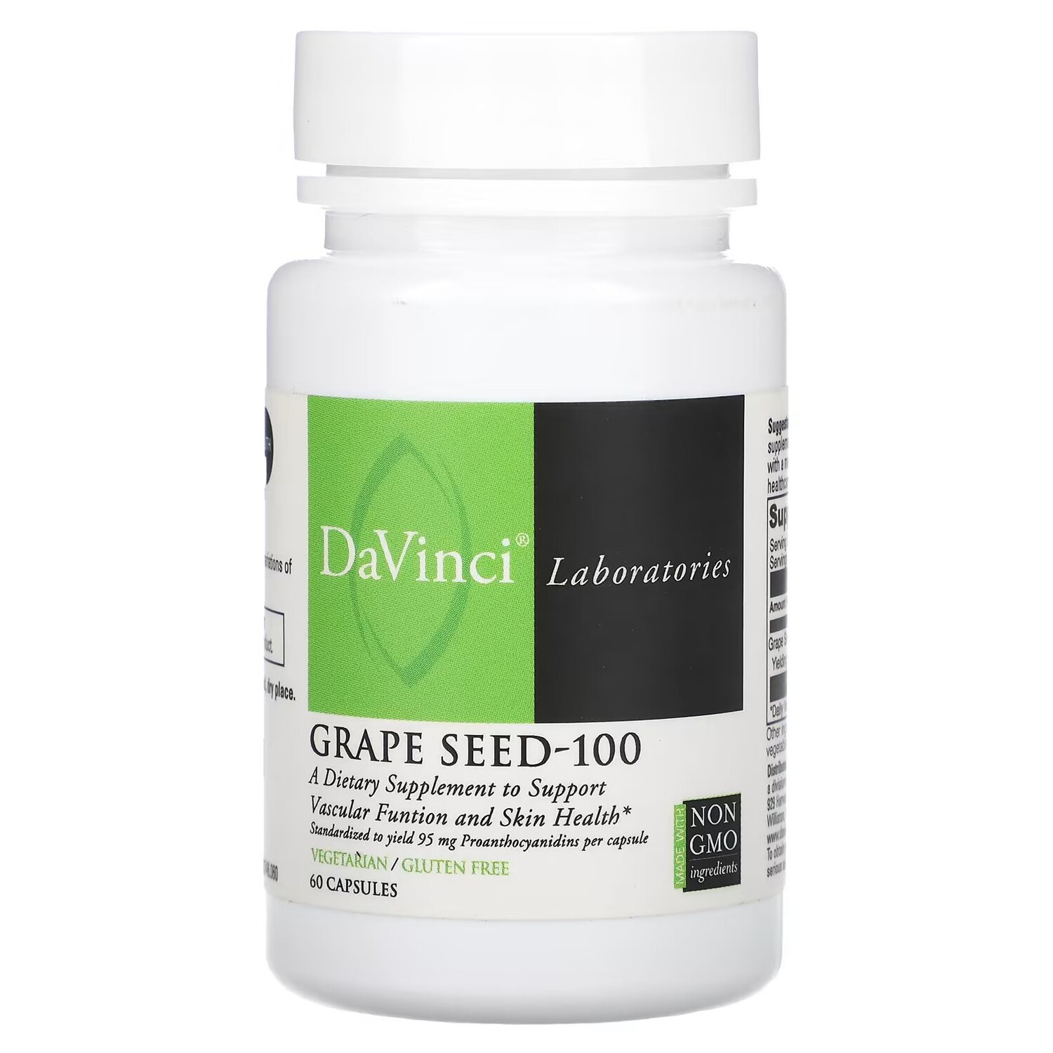 

Виноградные косточки - 100, 60 капсул Davinci Laboratories Of Vermont
