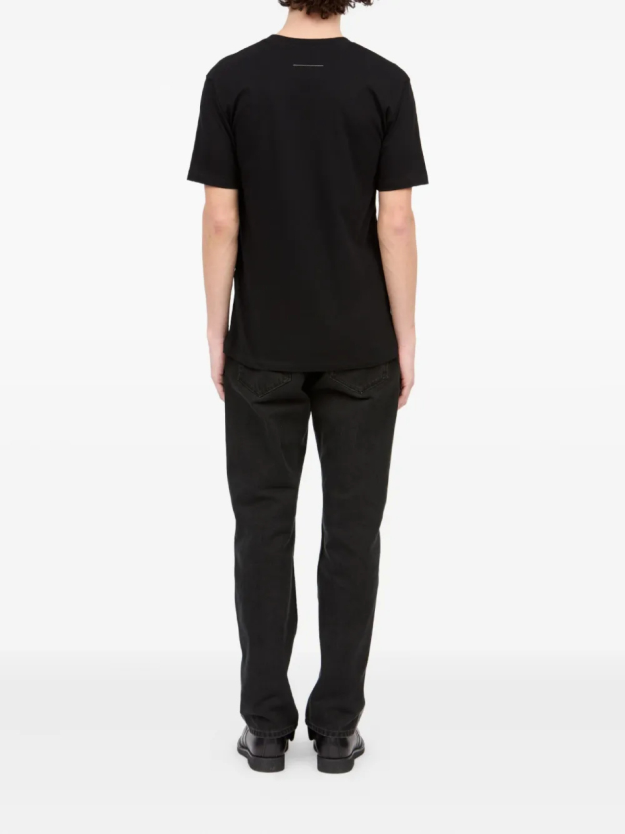 MM6 Maison Margiela футболка с графичным принтом, черный — фото 4