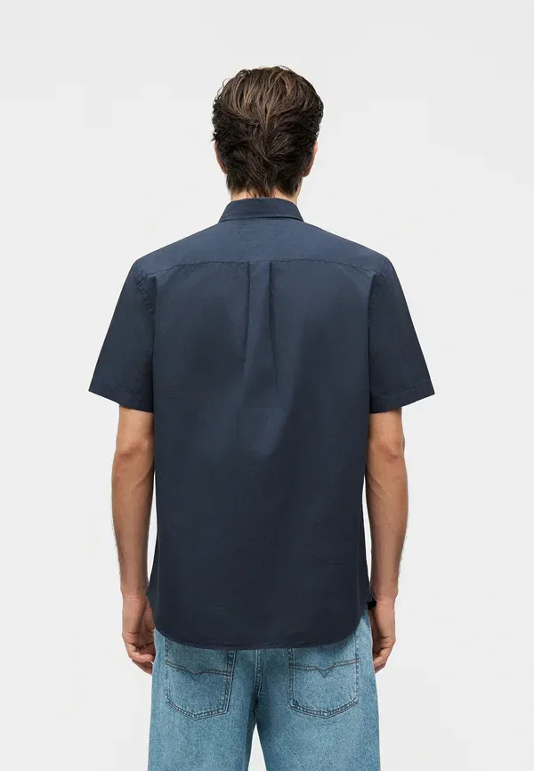 Рубашка Tommy Hilfiger garment dyed shirt, угольно-синий — фото 3