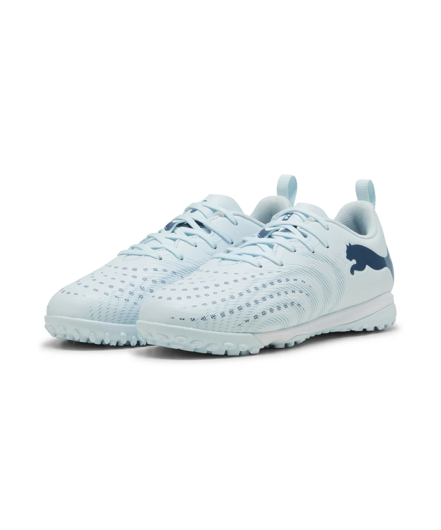 Детские футбольные кроссовки PUMA FUTURE 9 PLAY TT + Mid синие — фото 2