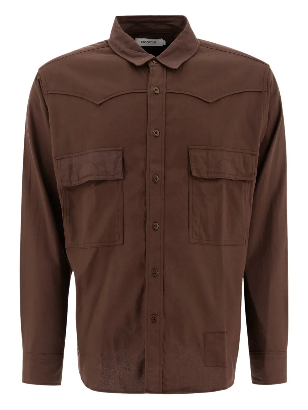

Рубашка в стиле вестерн с двумя карманами nonnative, коричневый
