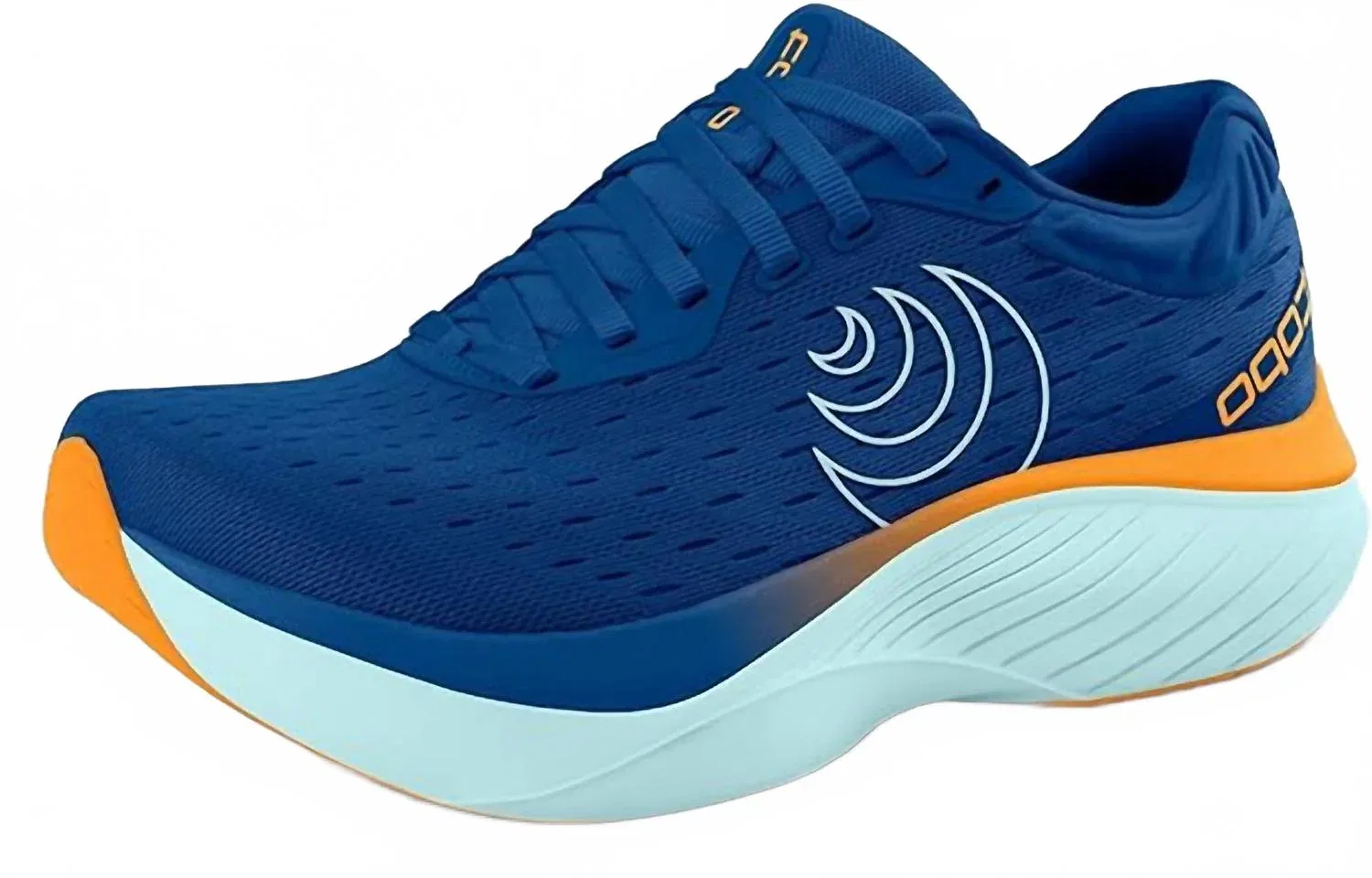 Topo Athletic Мужские беговые кроссовки Atmos сине-оранжевого цвета — фото 4