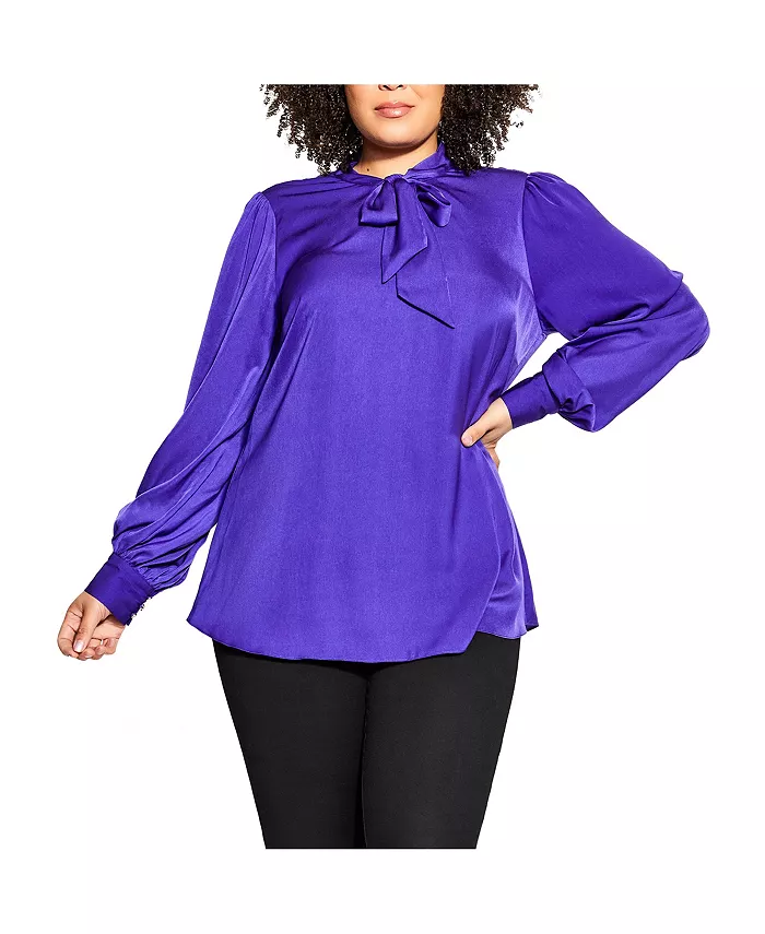 

Топ Plus Size In Awe CITY CHIC, фиолетовый