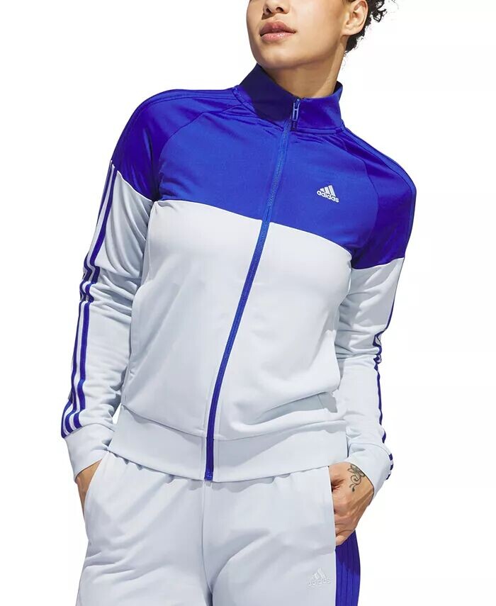 

Женская трикотажная куртка с цветными блоками adidas, синий