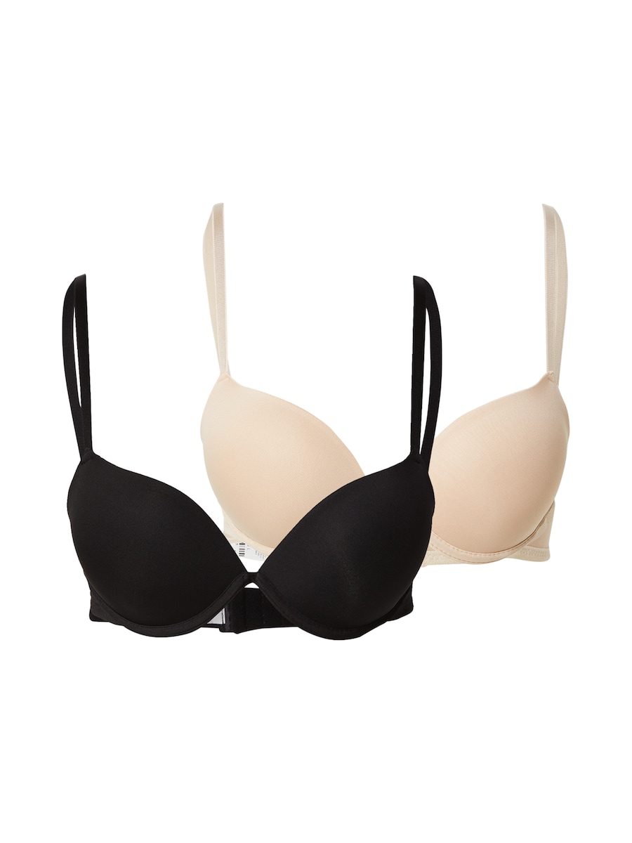 

Бюстгальтер-футболка Trendyol, бежевый/черный